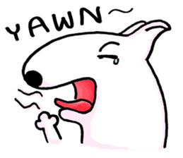 Arron the Bull Terrier (II) sticker #5577610