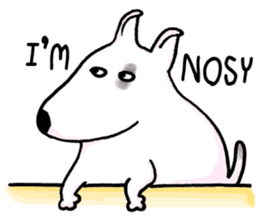 Arron the Bull Terrier (II) sticker #5577611