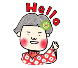 bilin-Kimono-girl sticker #5578022