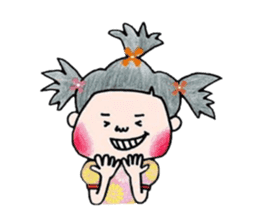 bilin-Kimono-girl sticker #5578041