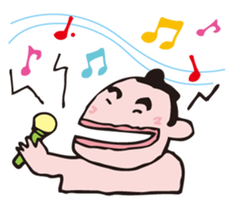 Merrow sumo wrestler  Dokkoi-kun sticker #5578318