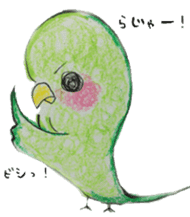 true parrots "boo" sticker #5579583