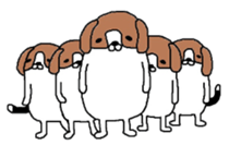 I beagle dog sticker #5580247