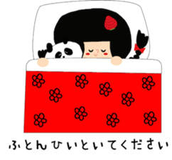 tochigiben strawberry girl sticker #5580360