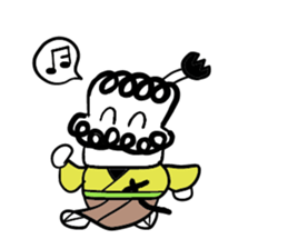 Falling over samurai sticker #5580612