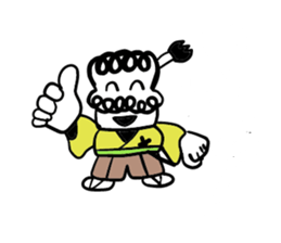 Falling over samurai sticker #5580614