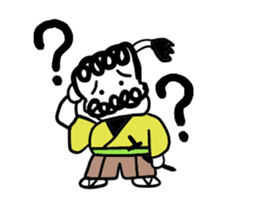 Falling over samurai sticker #5580617