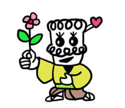 Falling over samurai sticker #5580648