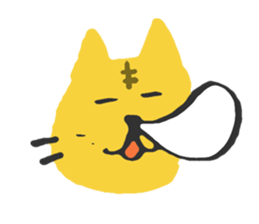 funny sticker of funny cat. sticker #5581110