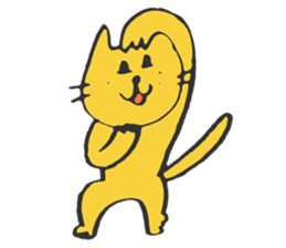 funny sticker of funny cat. sticker #5581119