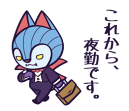 Dracula Cat Sticker sticker #5581495