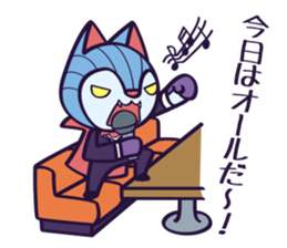 Dracula Cat Sticker sticker #5581501