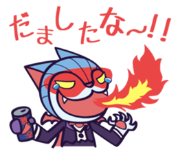 Dracula Cat Sticker sticker #5581503