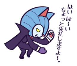 Dracula Cat Sticker sticker #5581524