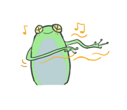 polite frog sticker #5582790