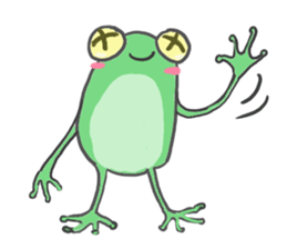 polite frog sticker #5582793