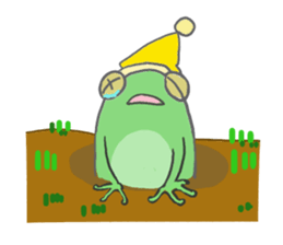 polite frog sticker #5582805