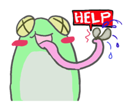 polite frog sticker #5582808