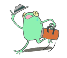 polite frog sticker #5582810