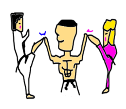 There is a KARATE game tomorrow. sticker #5583044