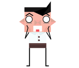 Paul- The Square face sticker #5583061