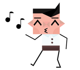 Paul- The Square face sticker #5583064