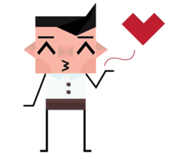 Paul- The Square face sticker #5583069