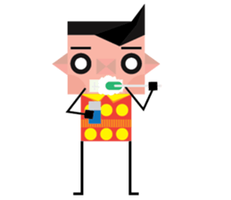 Paul- The Square face sticker #5583087