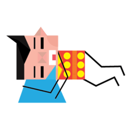 Paul- The Square face sticker #5583088