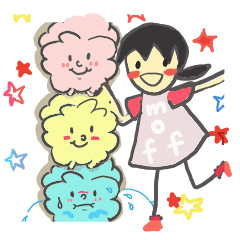 a soft sheep and agirl