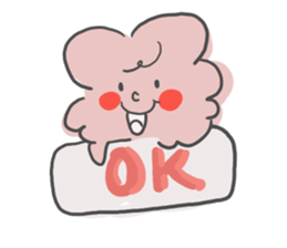 a soft sheep and agirl sticker #5583093