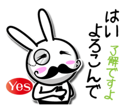 Gentleman rabbit Mr. carrots sticker #5583885