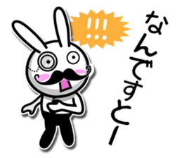 Gentleman rabbit Mr. carrots sticker #5583886
