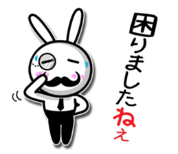 Gentleman rabbit Mr. carrots sticker #5583895