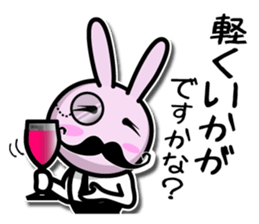 Gentleman rabbit Mr. carrots sticker #5583900