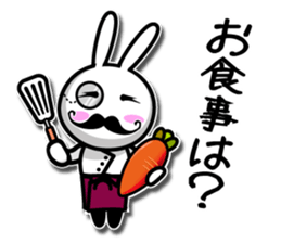 Gentleman rabbit Mr. carrots sticker #5583902