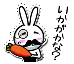 Gentleman rabbit Mr. carrots sticker #5583903