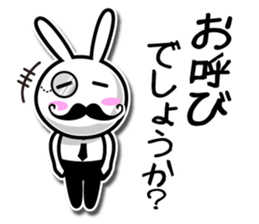 Gentleman rabbit Mr. carrots sticker #5583909