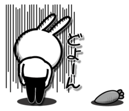 Gentleman rabbit Mr. carrots sticker #5583910