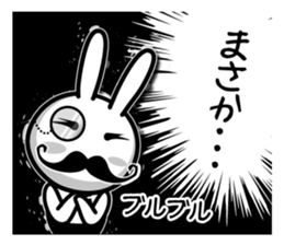 Gentleman rabbit Mr. carrots sticker #5583912