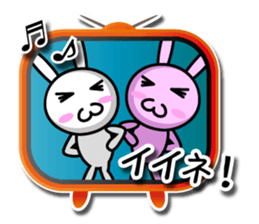 Gentleman rabbit Mr. carrots sticker #5583917