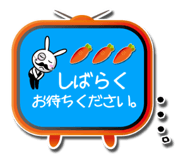 Gentleman rabbit Mr. carrots sticker #5583918