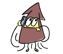 Funny squid ninja sticker #5584086