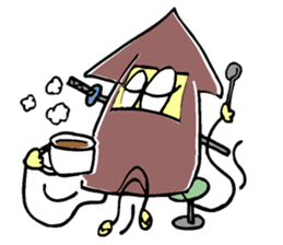 Funny squid ninja sticker #5584106