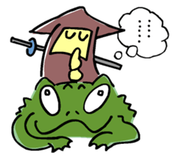 Funny squid ninja sticker #5584118