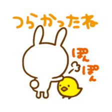 Good listener rabbit sticker #5584282