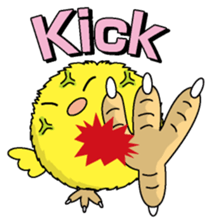 The Round chick English version sticker #5584645