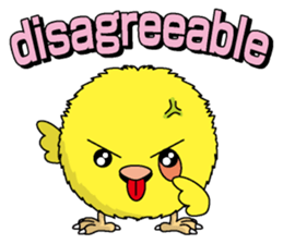 The Round chick English version sticker #5584647