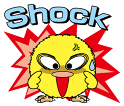 The Round chick English version sticker #5584648