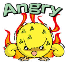 The Round chick English version sticker #5584649